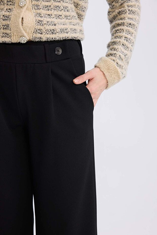 Straight Wide Geniş Paça Basic Düz Pantolon E0781AX25SP - 6
