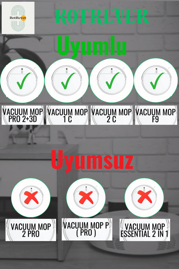 Xiaomi Mi Robot Vacuum Mop 2 ULTRA ve Dreame Bot D10+Plus Uyumlu Yan Fırça-2 Adet - 4