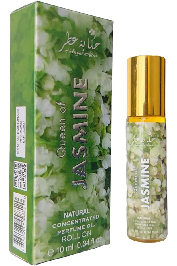 Queen of Jasmine 10 ml Natural Concentrated Perfume Oil Roll On