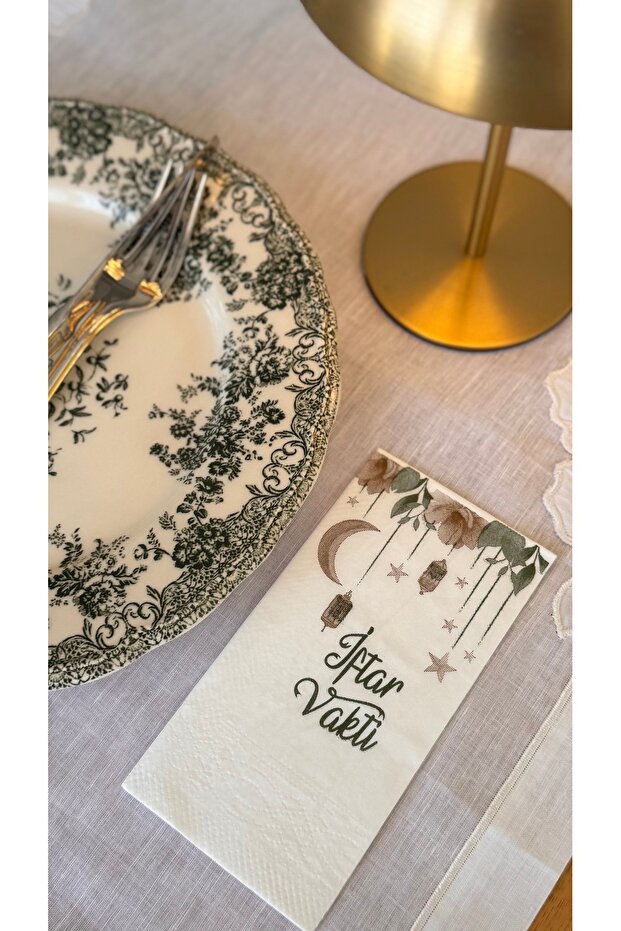 Baskılı Peçete [ İftar Vakti ] Ramazan Sofralarına Özel - 1