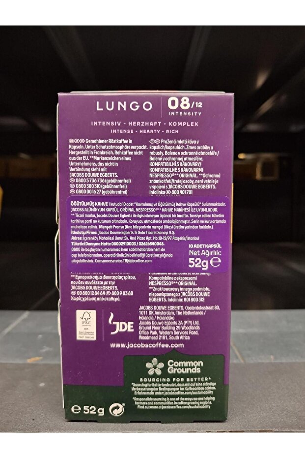 CAPSULE LUNGO 8 İNTENSE KAHVE 10 LU 5 PAKET - 4