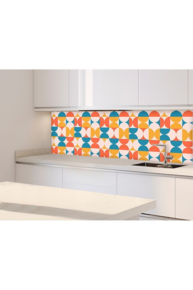 29 ورقة لاصقة منقوشة على الحائط لخزانة المطبخ والكونترتوب (50 × 100 سم) - 3