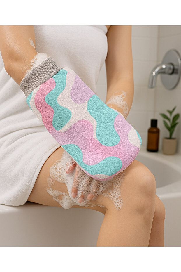 Shower Pouch Inner Non-Fiber Pouch New Generation Microfiber Pouch Bath Glove