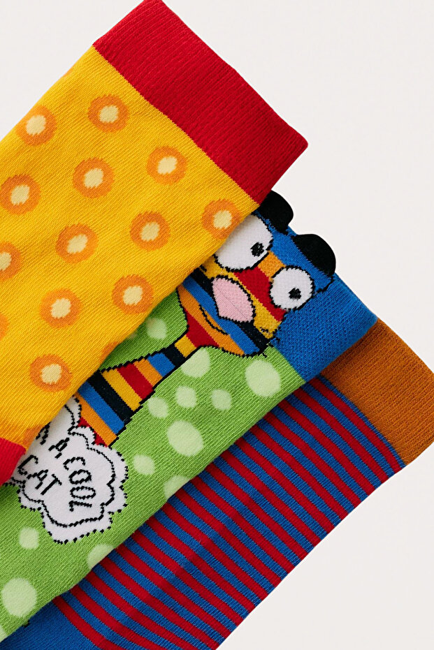 Rooster Patterned 3-Piece Boxed Socks - 3
