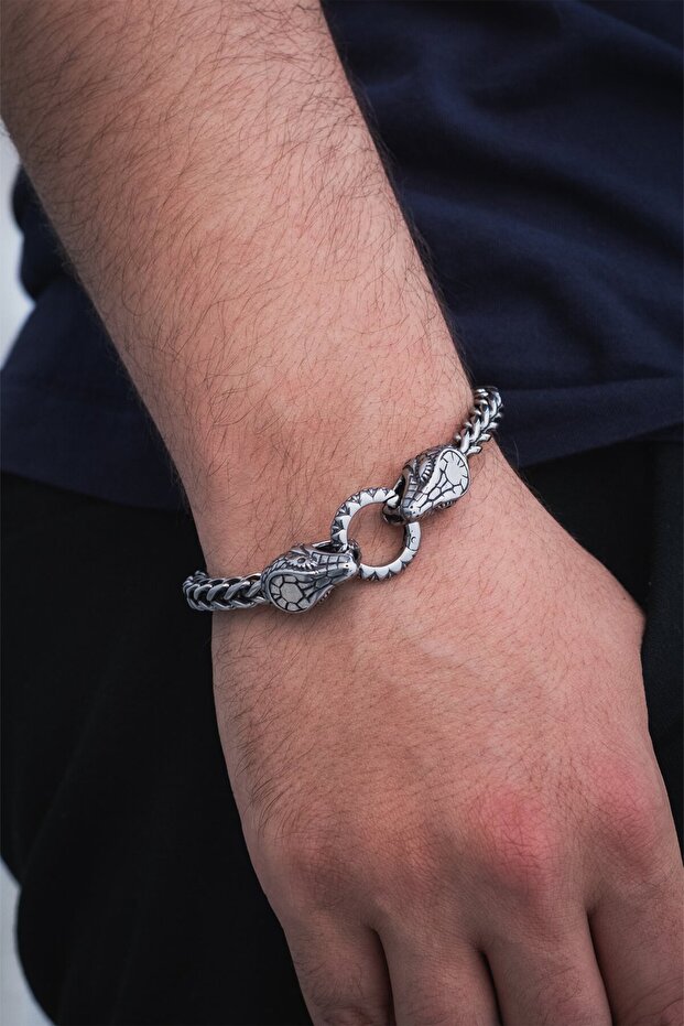Dragon Snake Çelik Bileklik - 2