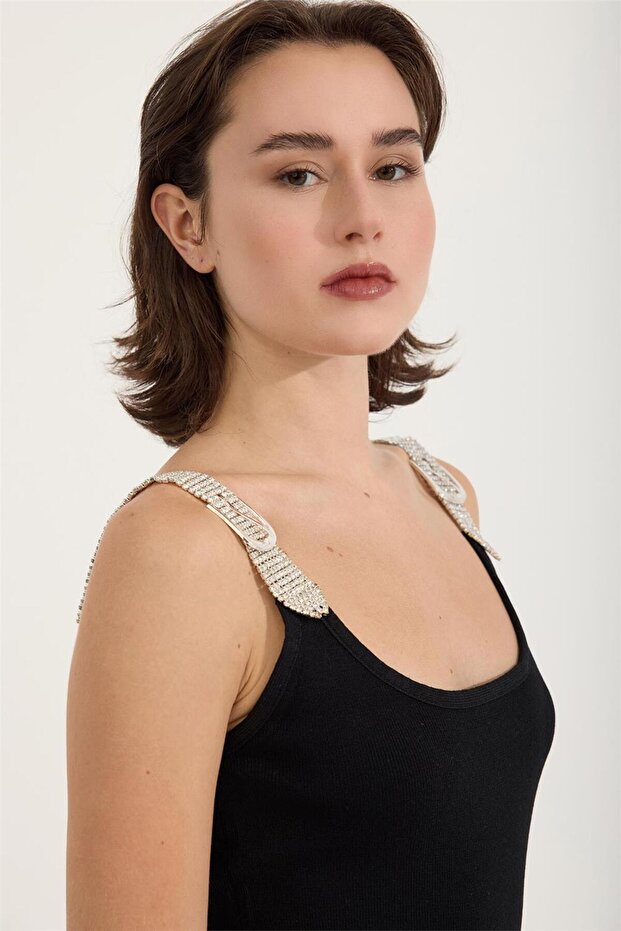 Taşlı Askı Atlet - 4