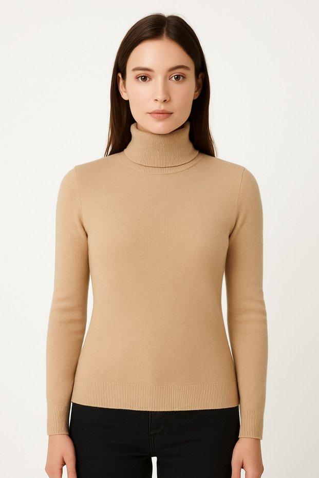 Women's Full Throat Soft Textured Sweater
