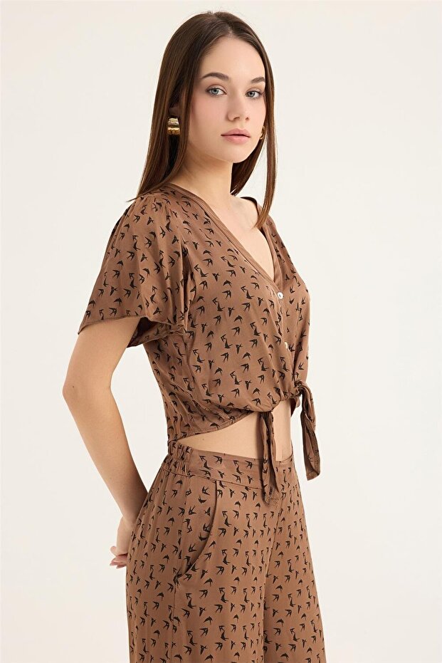 بلوزة بطبعة الحمام - 3