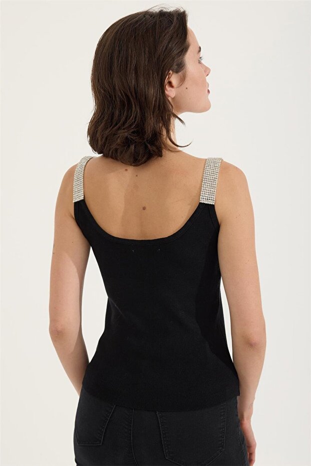 Taşlı Askı Atlet - 5