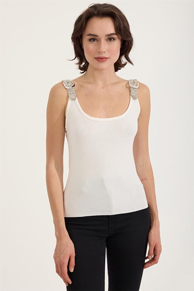 Taşlı Askı Atlet - 1