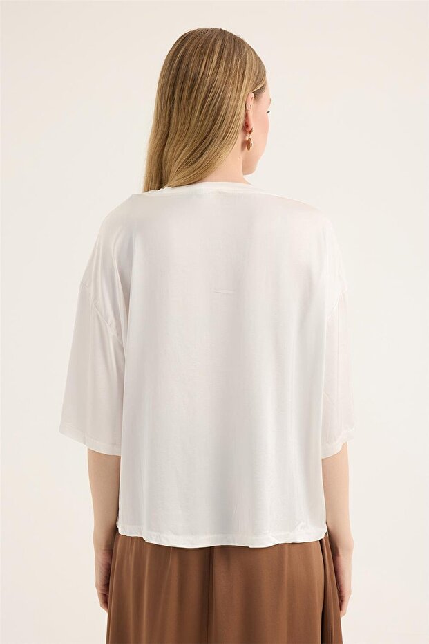 بلوزة برقبة دائرية - 5