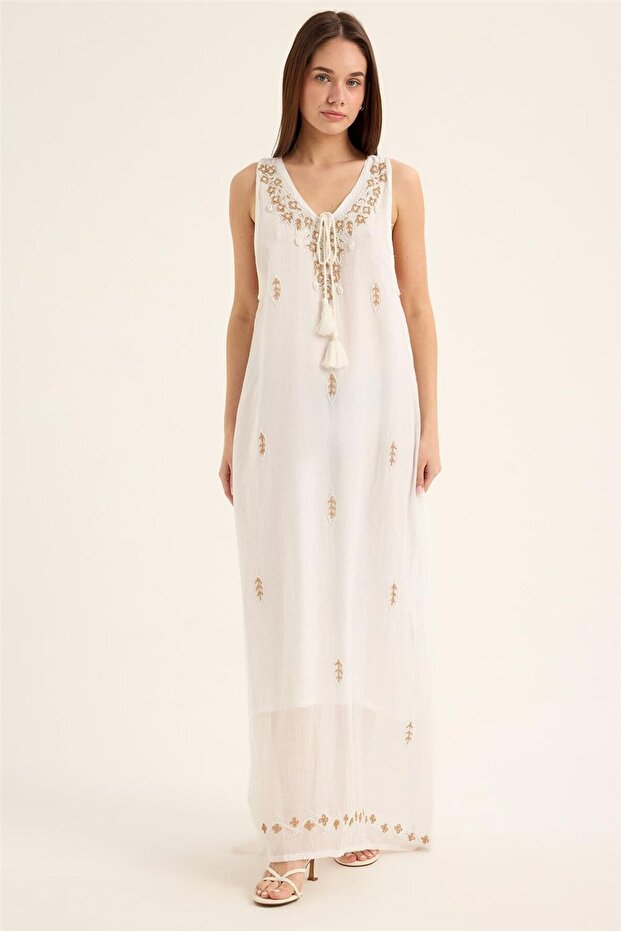 Rochie lungă fără mâneci - 1