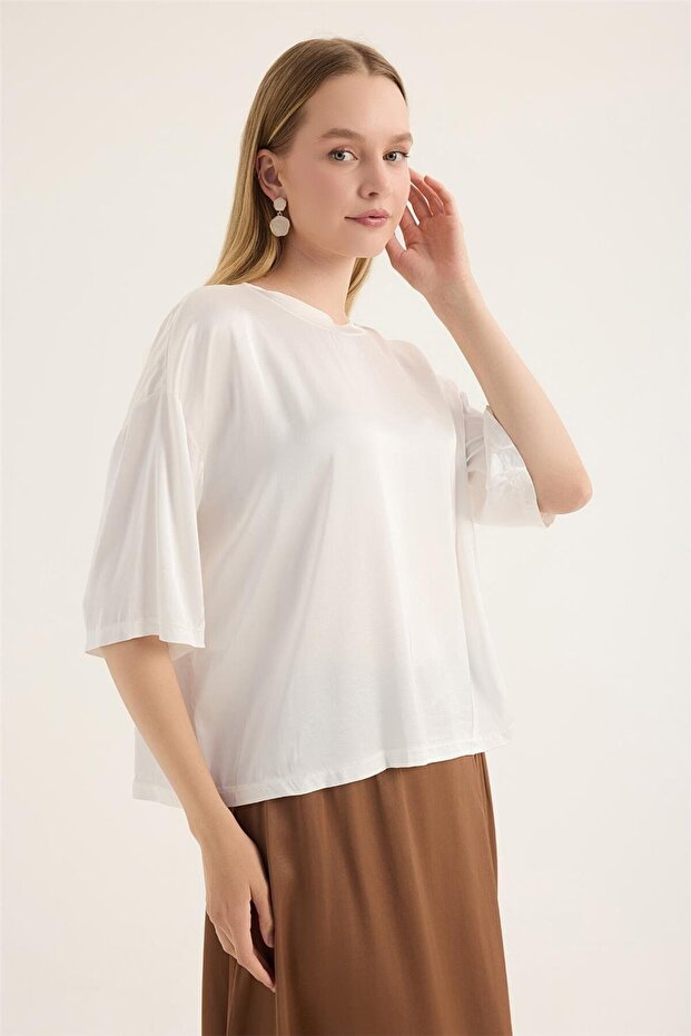 بلوزة برقبة دائرية - 3