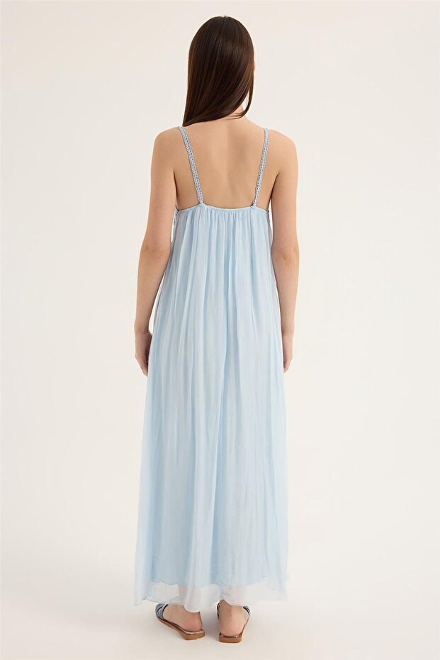 Askı Kup Dantelli Elbise - 5