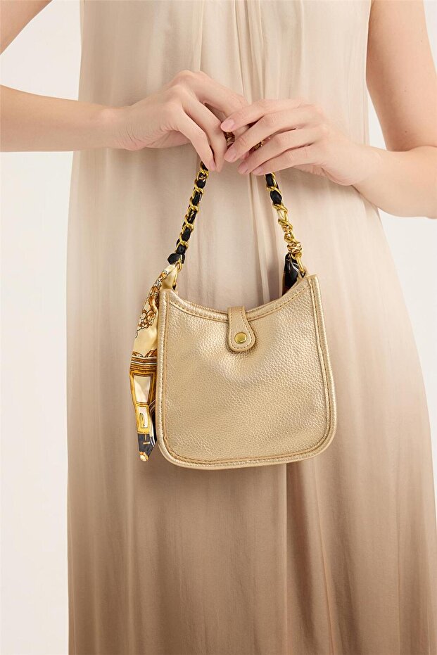 Mini Fularlı Çanta - 2