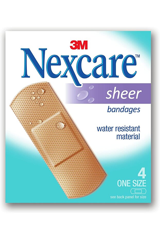 656-4 Sheer Bandages – 4 Pieces, Water Resistant