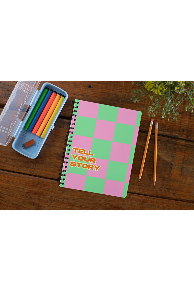 دفتر ملاحظات إدي A5 حلزوني غير مسطر للمدرسة - 5