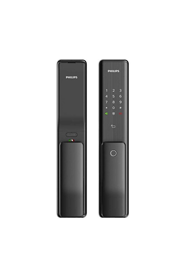 قفل باب ذكي EasyKey Alpha يعمل ببصمة الإصبع باللون الأسود