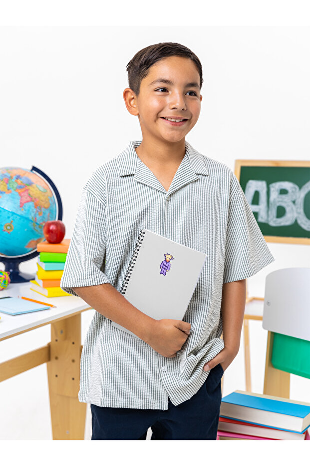 دفتر ملاحظات إدي A5 حلزوني غير مسطر للمدرسة - 1