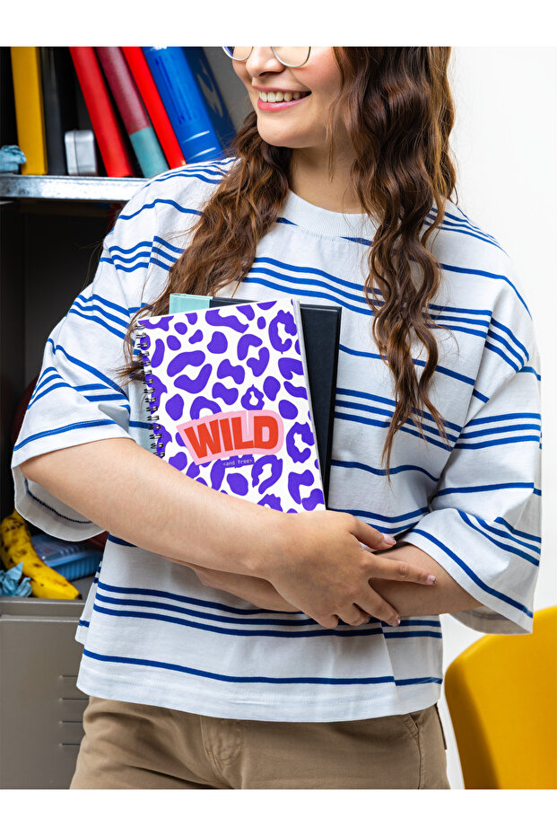 دفتر ملاحظات إدي A5 حلزوني غير مسطر للمدرسة - 5