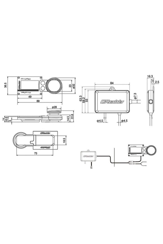 Profec - وحدة تحكم OLED الإلكترونية - أبيض - 5