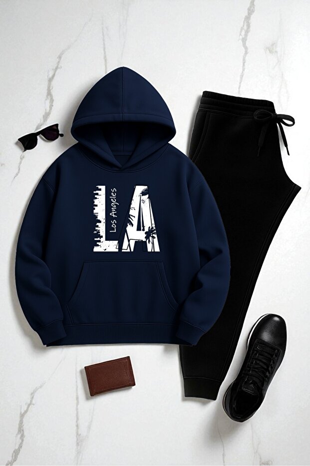 Unisex Los Angeles Printed Tracksuit Set