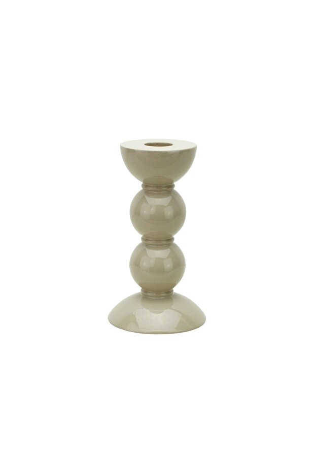 Bobbin Cappuccino Dekoratif Şamdan