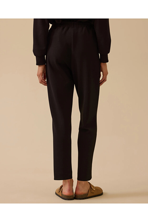 Elastik Bel Cepli Bilek Boy Pantolon - 3