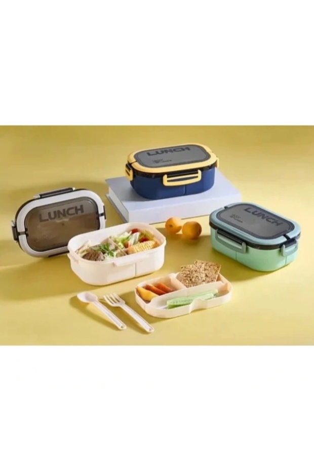 Single Layer Compartmented Lunch Box - 1