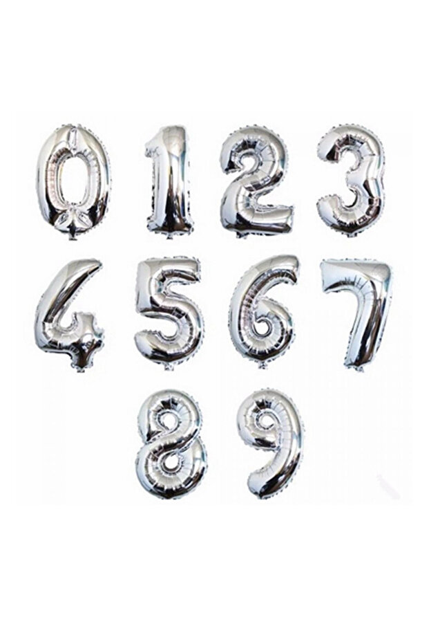 10 Yaş Rakamlı Helyum Balon 90 Cm Lüx Kaliteli Part Süsü - 3