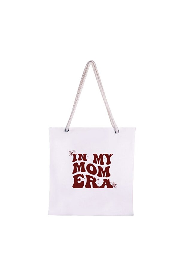 Printed Rope Strap Cloth Bag / in My Mom Era