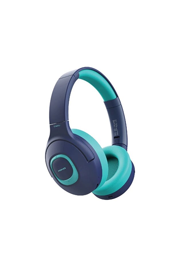 Kids Wireless Headphones with Dual Mic, Wired/Wireless Mode, Volume Limit, AUX Sharing Port