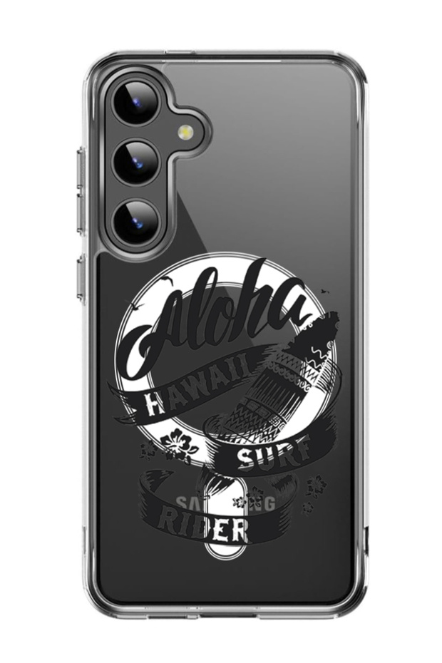 Case for Samsung Galaxy S24 Plus Compatible with MagSafe, Shockproof Cover Aloha hawaii Surf rider