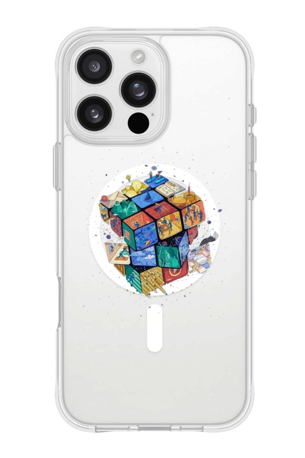 iPhone 16 Pro Max Magsafe Case for iPhone Compatible with, Shockproof Phone Bumper Cover - Cube