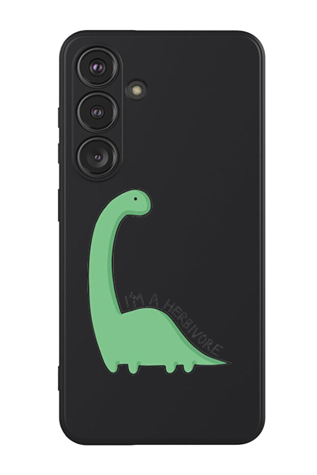 Protective Liquid Silicone Shockproof Case For Samsung Galaxy S24 Plus (Black) - Dino