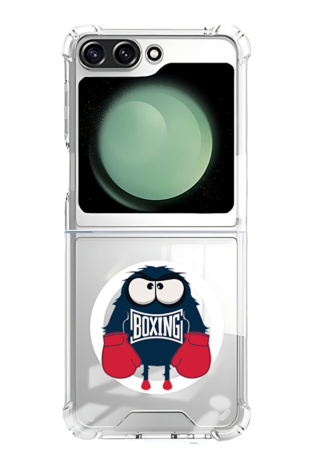 Case for Samsung Galaxy Z Flip 5 Compatible with MagSafe, Shockproof Phone Bumper Cover Boxing