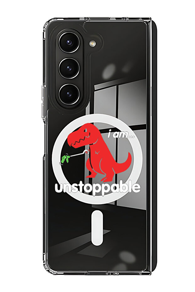 Case for Samsung Galaxy Z Fold 5 Compatible with MagSafe, Shockproof Bumper Case I am unstoppable