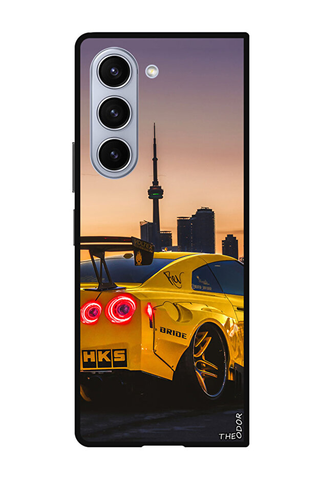 Protective Case Anti Scratch Shock Proof Bumper Cover For Samsung Galaxy Z Fold 6 Nissan GTR Car