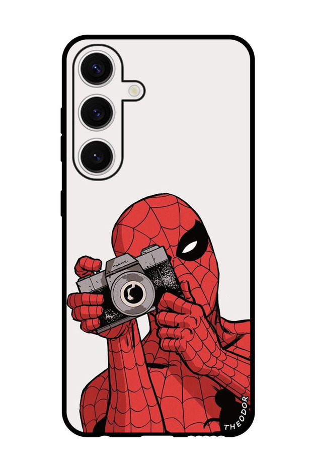 Protective Case For Samsung Galaxy S24 Spiderman Taking Picture