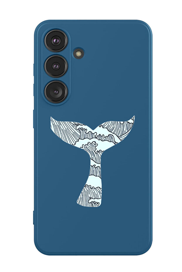 Protective Liquid Silicone Shockproof Case For Samsung Galaxy S24 Plus (Blue) - Whale Tail