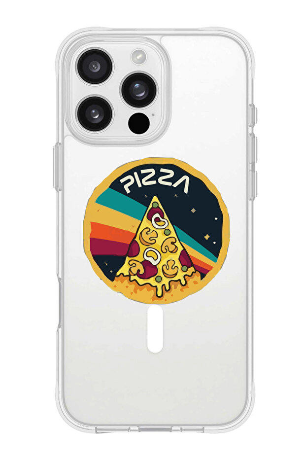 iPhone 16 Pro Max Magsafe Case for iPhone Compatible with, Shockproof Phone Bumper Cover - Pizza