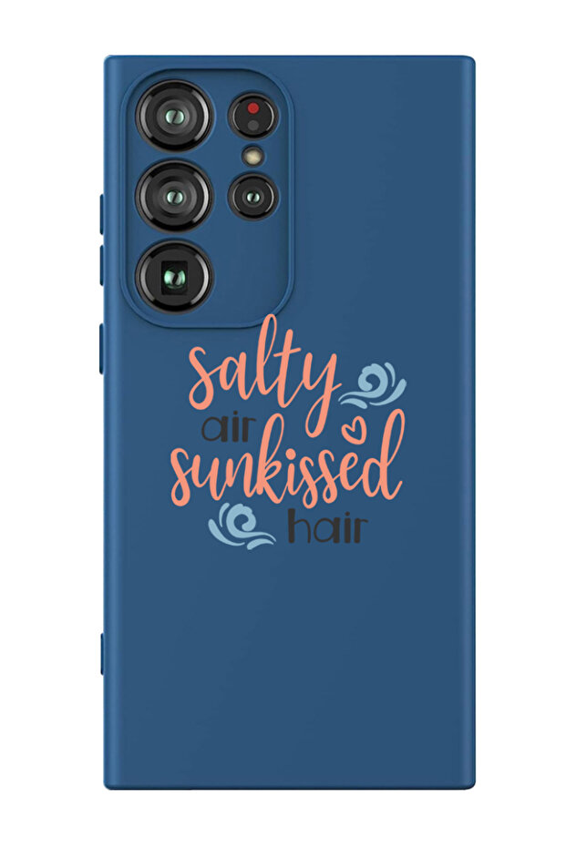 Protective Liquid Silicone Case For Samsung Galaxy S24 Ultra (Blue) - Salty air sunkissed air