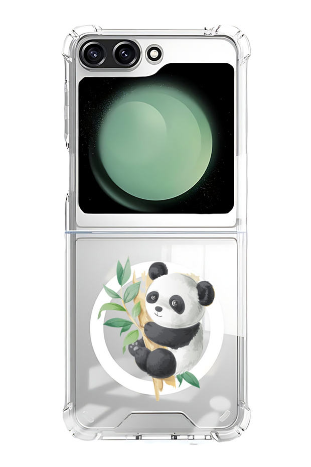 Case for Samsung Galaxy Z Flip 5 Compatible with MagSafe, Shockproof Phone Bumper Cover p&a