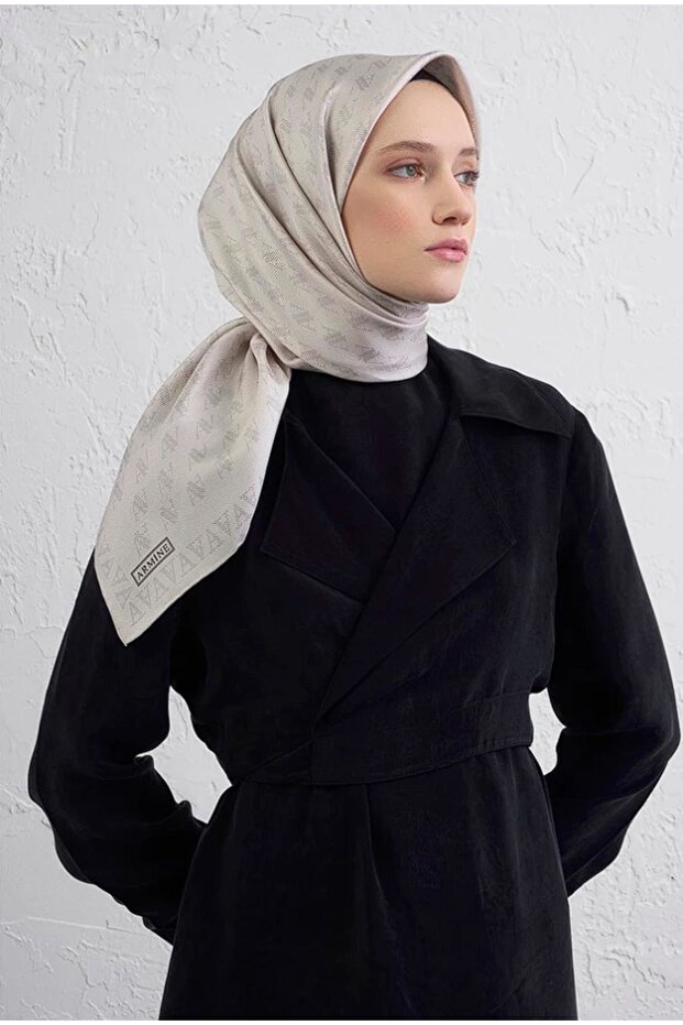 Saf İpek Twill Eşarp 9412-86 - 2