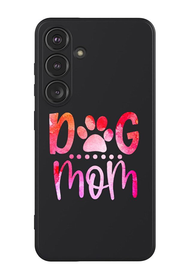 Protective Liquid Silicone Shockproof Case For Samsung Galaxy S24 Plus (Black) - Dog with bubble
