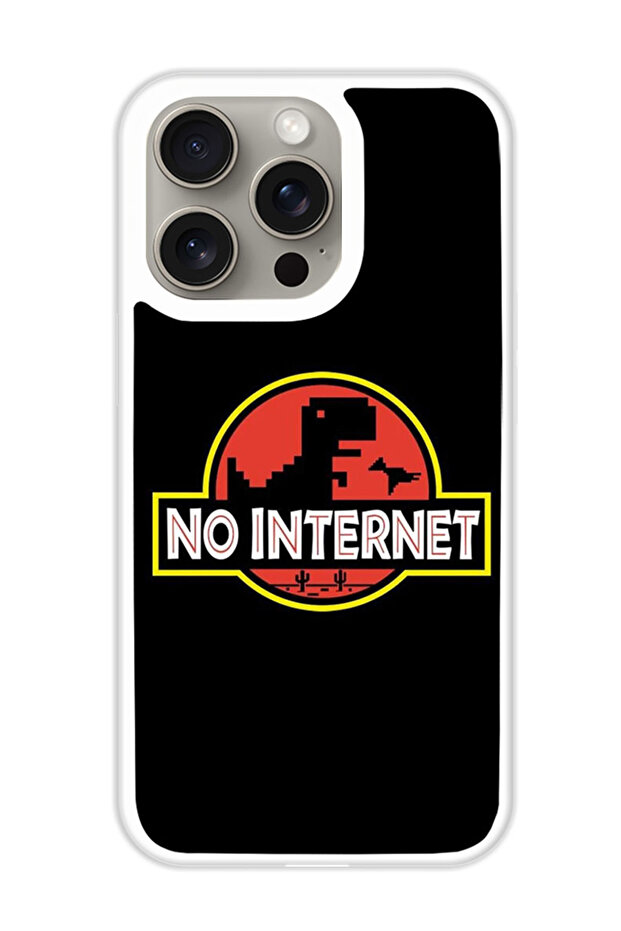 Protective Case Cover For APPLE IPHONE 15 Pro No Internet (White Bumper)