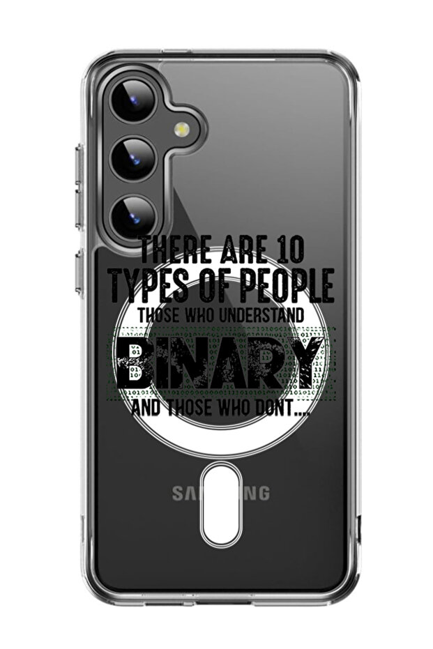 Case for Samsung Galaxy S24 Plus Compatible with MagSafe, Shockproof Bumper Cover Binary Black copy