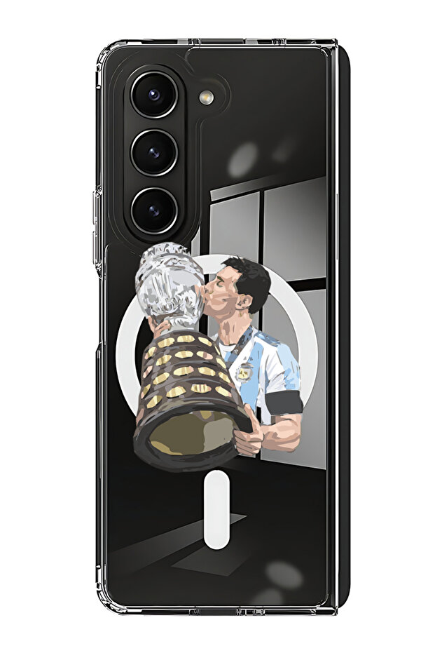 Case for Samsung Galaxy Z Fold 5 Compatible with MagSafe, Shockproof Phone Bumper Cover Messi