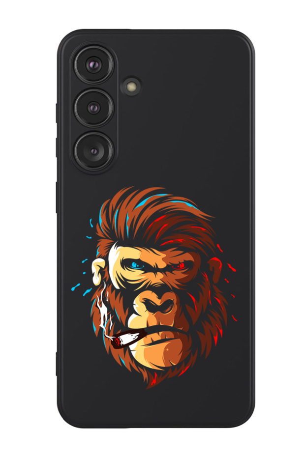 Protective Liquid Silicone Shockproof Case For Samsung Galaxy S24 Plus (Black) - Gorilla head