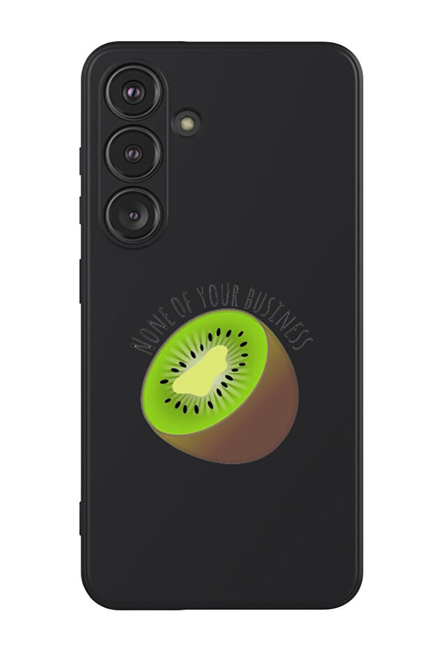 Protective Liquid Silicone Case For Samsung Galaxy S24 Plus (Black) - Non of your business